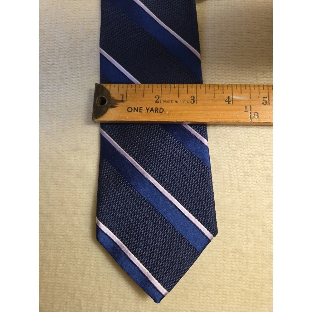 Brooks Brothers Navy Purple Striped Makers And Merchants Men's‎ Silk Tie